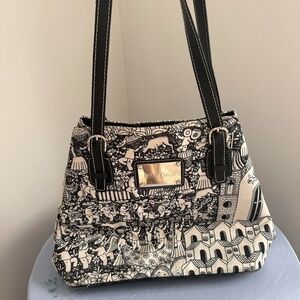 Vintage RARE Pineda Covalin Shoulder Bag with Leather Strap